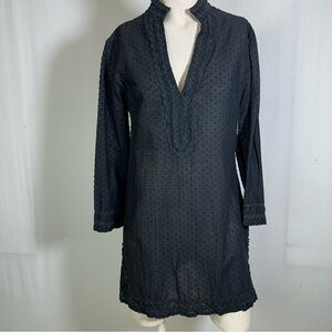 STS Sail to Sable 🌻 Black Textured Swim Cover Dress Sz 2